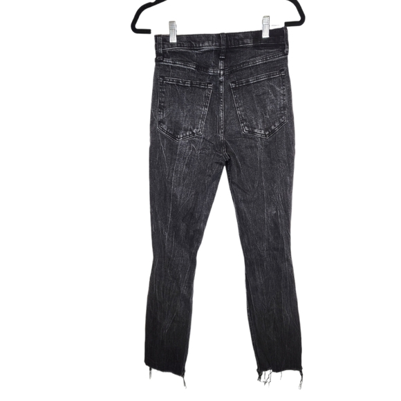 Abercrombie & Fitch Ultra High Rise Mom Jeans Distressed Washed Black Ra… - Picture 2 of 7